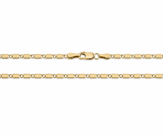 Zlatý řetízek 47 cm, Au 14K 585/1000, váha 5,98 g, použité zlato