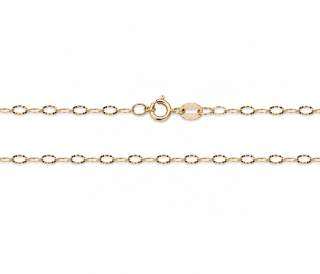 Zlatý řetízek 50,5 cm, Au 14K 585/1000, váha 1,28 g, použité zlato