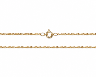 Zlatý řetízek 49 cm, Au 14K 585/1000, váha 1,71 g, použité zlato