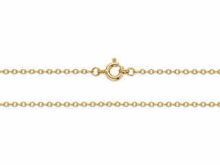 Zlatý řetízek 38 cm, Au 14K 585/1000, váha 1,45 g, použité zlato