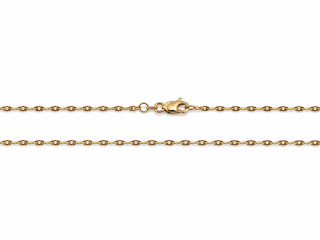Zlatý řetízek 50 cm, Au 14K 585/1000, váha 2,87 g, použité zlato