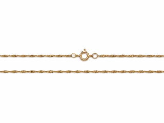 Zlatý řetízek 48 cm, Au 14K 585/1000, váha 1,90 g, použité zlato