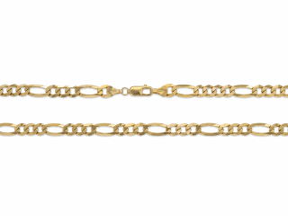 Zlatý řetízek 51 cm, Au 14K 585/1000, váha 17,99 g, použité zlato