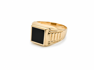 Zlatý pánský prsten, Au 14K 585/1000, váha 5,01 g, použité zlato