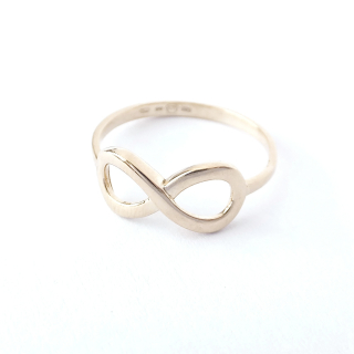Zlatý prsten, Au 14K 585/1000, váha 1,14 g, použité zlato