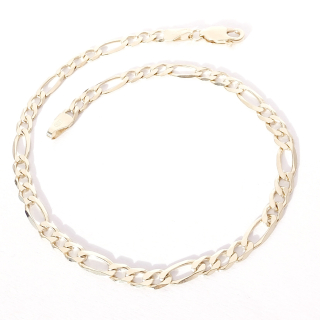 Zlatý náramek 22 cm, Au 14K 585/1000, váha 4,21 g, použité zlato