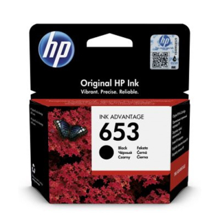 HP 653 černá inkoustová náplň, 3YM75AE
